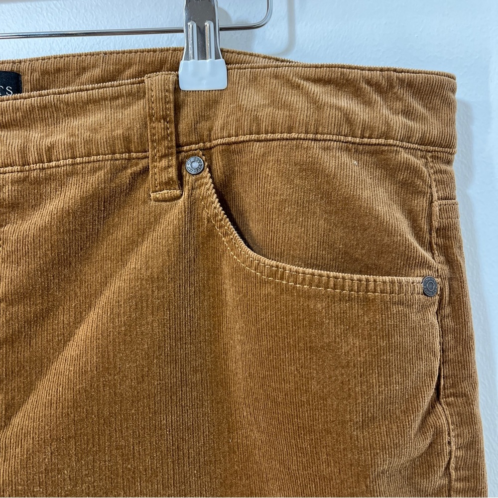 Talbots Classic Preppy Polished Straight Leg Cognac Corduroy Cute Pant [size 16] - Picture 4 of 10